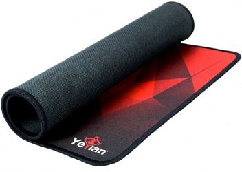 Mousepad Yeyian Krieg 1050, 50 x 36cm, 3mm, Negro/Rojo 