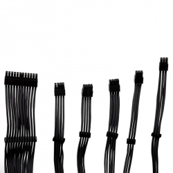 Yeyian Kit de Cable ATX Hembra - PCI-E Hembra, 30cm, Negro 