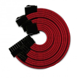 Yeyian Cable ATX Hembra - PCI-E Hembra, 30cm, Rojo 