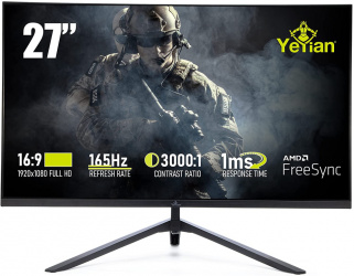 Monitor Gamer Yeyian Odraz Serie 2000 LED 27'', Full HD, Widescreen, FreeSync, HDMI, Negro 