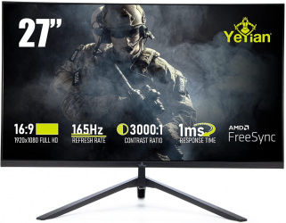 Monitor Gamer Yeyian Odraz Serie 2000 LED 27'', Full HD, FreeSync, HDMI, Negro 