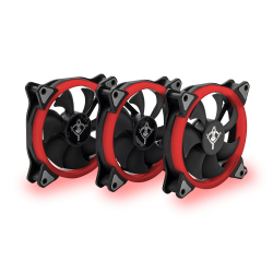 Ventilador Yeyian Typhoon, 3x 120mm, 1500RPM, Negro 