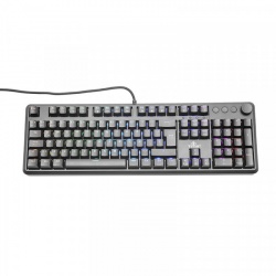 Teclado Gamer Yeyian Asward Series 3000 RGB, Teclado Mecánico, Switch Blue, Alámbrico, Negro (Español) 