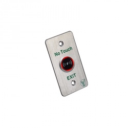 Yli Electronic Botón de Salida ISK-841B(LED), Alámbrico, Plata 