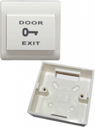YLI Electronic Botón de Salida PBK812, Alámbrico, Blanco - Incluye Caja de Instalación 