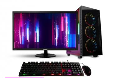 Computadora Gamer Yugen Kitsune V1.21, AMD Ryzen 5 3400G 3.70GHz, 16GB, 480GB SSD, Windows 10 Prueba - incluye Monitor/Teclado/Mouse 