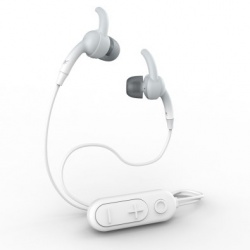 Zagg Audífonos Intrauriculares Deportivos con Micrófono iFrogz Sound Hub Plugz, Inalámbrico, Bluetooth, Blanco/Gris 