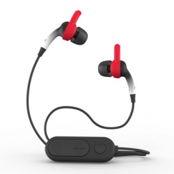 Zagg Audífonos Intrauriculares Sound Hub Plugz, Inalámbrico, Bluetooth, USB, Gris/Rojo 