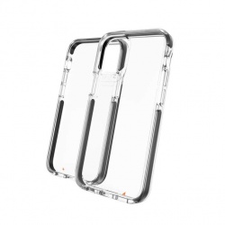 Zagg Funda Gear4 Piccadilly para iPhone 12 Mini, Negro/Transparente, Resistente a Rayones/Polvo/Caídas 