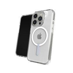 Zagg Funda Crystal Palace con MagSafe para iPhone 15 Pro, Transparente 