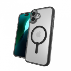 Zagg Funda Santa Cruz con MagSafe para iPhone 16 Plus, Negro 