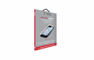 Zagg Protector de Pantalla InvisibleShield Glass para iPhone 5/5s/5c/SE, Transparente 