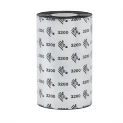 Cinta Zebra Ribbon 3200 Wax/Resin Negro, 80mm x 540m, 6 Rollos 