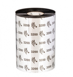 Zebra Cinta 03200BK22045 Negro, Transferencia Térmica, 220 mm x 450 Metros, 6 Piezas 