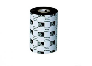 Zebra Cinta de Resina 05586BK11045, 25.4 mm de Diámetro Interno, 110 mm x 450 Metros, 6 Rollos 