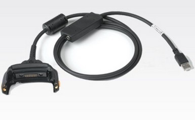 Zebra Cable USB A Macho, Negro, para MC55/65/67 