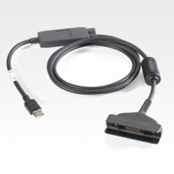 Zebra Cable Cargador USB Macho - Macho, Negro 
