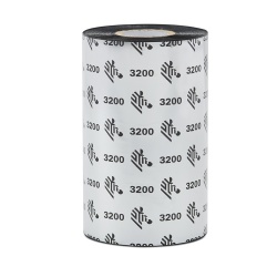 Cinta Zebra Ribbon con Resina 3200BK13145, 13.1cm x 450m, para Impresora Industrial 