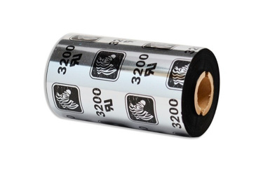 Zebra Cinta Ribbon 3200 Wax-Resin Negro, Transferencia Térmica, 56mm x 74 Metros, 1 Pieza 