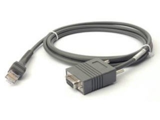 Zebra Cable de Poder RS232 Macho - DB9 Hembra, 2.1 Metros, Gris 
