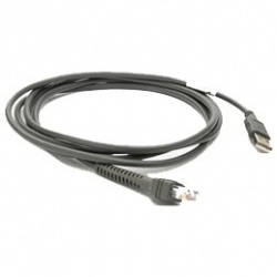 Zebra Cable USB A, 2.1 Metros, Gris 
