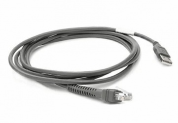 Zebra Cable USB Macho - EAS Macho, 2.1 Metros, Negro 