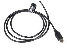 Zebra Cable USB A Macho - USB C Macho, Negro, para TC20 
