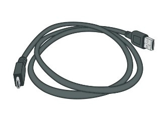 Zebra Cable de Carga para Terminales, USB C, Negro 