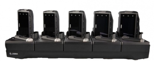 Zebra Cargador de 5 Baterías CRD-NGRS-5S5BC-01, para RS6000, Negro 