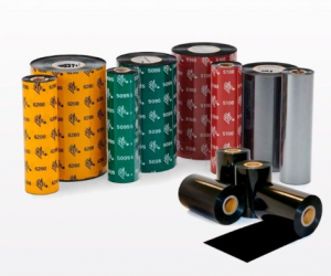 Zebra Cinta de Cera LA01600BK11045, 25 mm de Diámetro Interno, 110 mm x 450 Metros, 1 Rollo 