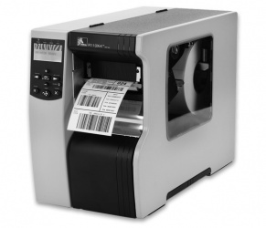 Zebra R110Xi4, Impresora de Etiquetas, Térmica Directa, 203DPI, 1x RS-232, 1x USB 2.0, Negro/Gris — No Requiere Cinta de Impresión 