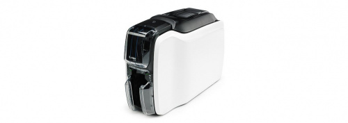 Kit Zebra ZC100, Impresora de Credenciales, Transferencia Térmica, 1 Cara, 300 x 300DPI, USB 2.0, Negro/Blanco - incluye Cinta YMCKO, 200 Tarjetas PVC 