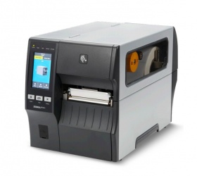 Zebra ZT411, Impresora de Etiquetas, Transferencia térmica, 203 x 203DPI, USB, Serial, Ethernet, Bluetooth, Negro/Gris — Requiere Cinta de Impresión 