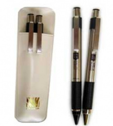 Zebra Papeleria Bolígrafo 5000, Punto Fino 0.7mm, Negro, 2 Piezas 