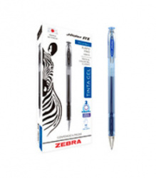 Zebra Papeleria Bolígrafo J-Roller RX, Punto Fino 0.5mm, Azul, 12 Piezas 