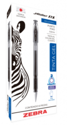 Zebra Papeleria Bolígrafo de Gel 8601/6, Punto Fino 0.5mm, Azul, 6 Piezas 