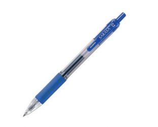 Zebra Bolígrafo de Gel Retráctil Sarasa, Punta Fina 0.5mm, Azul, 12 Piezas 