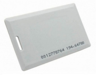 ZKTeco Tarjeta de Proximidad RFID EM4200, 5.4 x 8.5cm, Blanco 