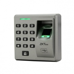 ZKTeco Control de Acceso y Asistencia Biométrico FR1300 con Lector de Tarjetas EM 125kHz, Gris 