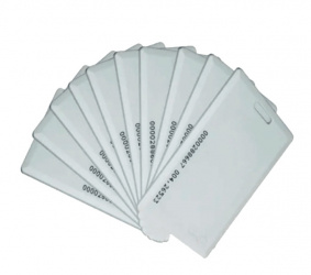 ZKTeco Tarjeta de Proximidad RFID, 125kHz, 5.4 x 8.5cm, Blanco, Paquete de 10 Piezas 