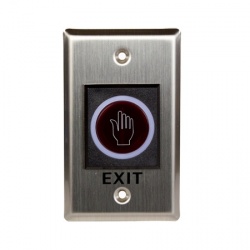 ZKTeco Botón de Salida K2, Inalámbrico, Plata 