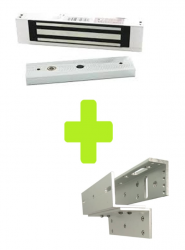 ZKTeco Cerradura Electromagnética LM1805PACK, 120kg, Plata 