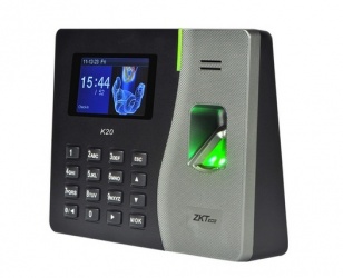 ZKTeco Control de Acceso y Asistencia Biométrico K20+V3, 3000 Huellas/ 1000 Tarjetas, USB, 50 Piezas 