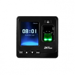 ZKTeco Control de Acceso y Asistencia Biométrico SF100, Pantalla 2.4'', 1500 Usuarios, USB, Negro 