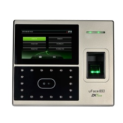 ZKTeco Control de Acceso y Asistencia Biométrico uFace800, 3.000 Rostros, 4.000 Huellas, 10.000 Tarjetas, USB 