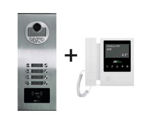ZKTeco Videoportero/Interfon VE08A01, 4.3