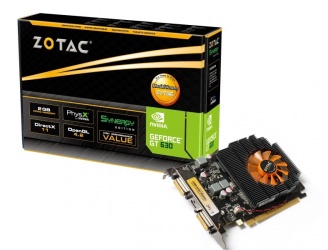 Tarjeta de Video ZOTAC NVIDIA GeForce GT 630 Synergy Edition, 2GB 128-bit DDR3, PCI Express 2.0 x16 