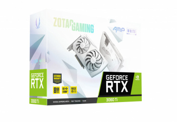 Tarjeta de Video ZOTAC NVIDIA GeForce RTX 3060 Ti AMP White Edition LHR Gaming, 8GB 256-bit GDDR6, PCI Express x16 4.0 