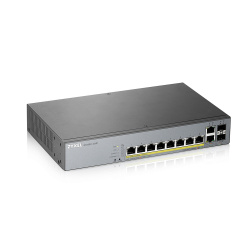 Switch Zyxel Gigabit Ethernet GS1350-12HP, 10 Puertos 10/100/1000/ (8 PoE) + 2 Puertos SFP, 100 Gbit/s, 8000 Entradas - Administrable 
