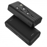 Cargador Portátil 1Hora Power Bank GAR159, 20.000mAh, Negro